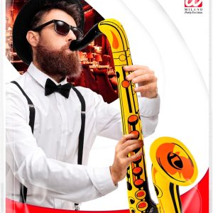 Alternative view of Inflatable Saxophone for Parties Fancy Dress 55cm